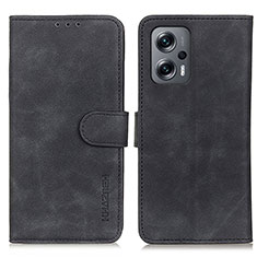 Funda de Cuero Cartera con Soporte Carcasa K03Z para Xiaomi Redmi Note 11T Pro+ Plus 5G Negro