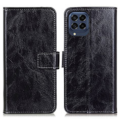 Funda de Cuero Cartera con Soporte Carcasa K04Z para Samsung Galaxy M53 5G Negro