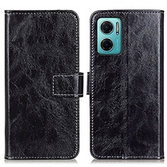 Funda de Cuero Cartera con Soporte Carcasa K04Z para Xiaomi Redmi 10 5G Negro