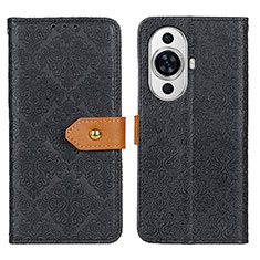 Funda de Cuero Cartera con Soporte Carcasa K05Z para Huawei Nova 11 Pro Negro