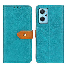 Funda de Cuero Cartera con Soporte Carcasa K05Z para Realme 9i 4G Verde