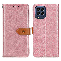 Funda de Cuero Cartera con Soporte Carcasa K05Z para Samsung Galaxy M53 5G Rosa