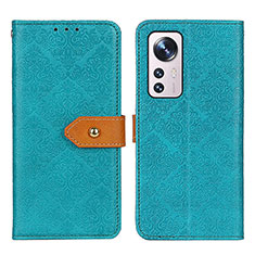 Funda de Cuero Cartera con Soporte Carcasa K05Z para Xiaomi Mi 12 5G Verde