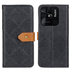 Funda de Cuero Cartera con Soporte Carcasa K05Z para Xiaomi Redmi 10C 4G Negro