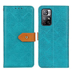 Funda de Cuero Cartera con Soporte Carcasa K05Z para Xiaomi Redmi Note 11 5G Verde