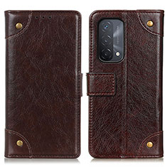 Funda de Cuero Cartera con Soporte Carcasa K06Z para OnePlus Nord N200 5G Marron