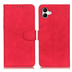 Funda de Cuero Cartera con Soporte Carcasa K06Z para Samsung Galaxy A04E Rojo