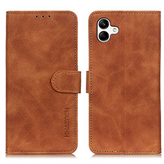 Funda de Cuero Cartera con Soporte Carcasa K06Z para Samsung Galaxy M04 Marron