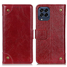 Funda de Cuero Cartera con Soporte Carcasa K06Z para Samsung Galaxy M53 5G Rojo