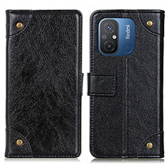 Funda de Cuero Cartera con Soporte Carcasa K06Z para Xiaomi Redmi 11A 4G Negro