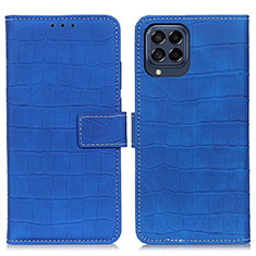 Funda de Cuero Cartera con Soporte Carcasa K07Z para Samsung Galaxy M53 5G Azul