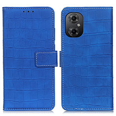 Funda de Cuero Cartera con Soporte Carcasa K07Z para Xiaomi Redmi Note 11R 5G Azul