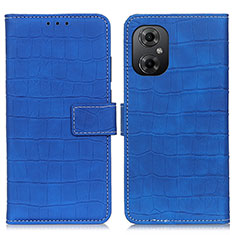 Funda de Cuero Cartera con Soporte Carcasa K07Z para Xiaomi Redmi Note 12R Pro 5G Azul