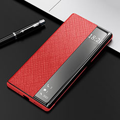 Funda de Cuero Cartera con Soporte Carcasa K08 para Huawei Mate 40E Pro 4G Rojo