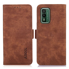 Funda de Cuero Cartera con Soporte Carcasa K08Z para Nokia XR21 Marron