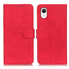 Funda de Cuero Cartera con Soporte Carcasa K08Z para Samsung Galaxy A23e 5G Rojo
