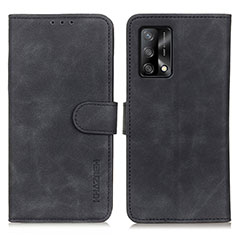 Funda de Cuero Cartera con Soporte Carcasa K09Z para Oppo F19 Negro