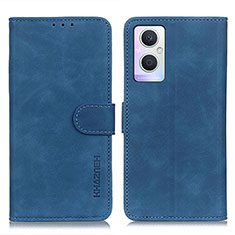 Funda de Cuero Cartera con Soporte Carcasa K09Z para Oppo F21s Pro 5G Azul