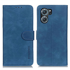 Funda de Cuero Cartera con Soporte Carcasa K09Z para Oppo K10 5G Azul