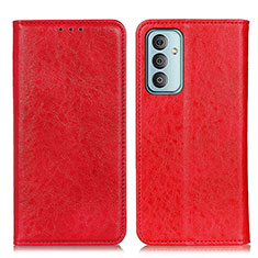 Funda de Cuero Cartera con Soporte Carcasa KZ01 para Samsung Galaxy M23 5G Rojo