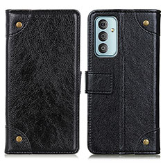 Funda de Cuero Cartera con Soporte Carcasa KZ06 para Samsung Galaxy F23 5G Negro