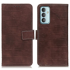 Funda de Cuero Cartera con Soporte Carcasa KZ7 para Samsung Galaxy M23 5G Marron