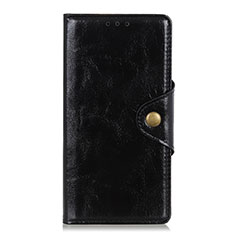 Funda de Cuero Cartera con Soporte Carcasa L01 para Alcatel 1C (2019) Negro