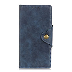 Funda de Cuero Cartera con Soporte Carcasa L01 para Alcatel 3 (2019) Azul