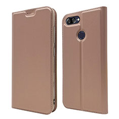 Funda de Cuero Cartera con Soporte Carcasa L01 para Asus Zenfone Max Plus M1 ZB570TL Oro Rosa