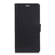 Funda de Cuero Cartera con Soporte Carcasa L01 para HTC U11 Eyes Negro