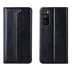 Funda de Cuero Cartera con Soporte Carcasa L01 para Huawei Enjoy 20 Pro 5G Negro