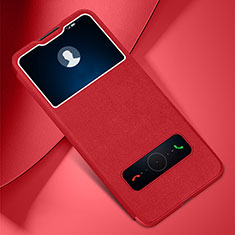 Funda de Cuero Cartera con Soporte Carcasa L01 para Huawei Honor 30 Lite 5G Rojo