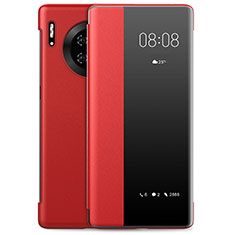 Funda de Cuero Cartera con Soporte Carcasa L01 para Huawei Mate 30 Pro 5G Rojo