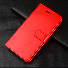 Funda de Cuero Cartera con Soporte Carcasa L01 para OnePlus 5T A5010 Rojo