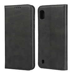 Funda de Cuero Cartera con Soporte Carcasa L01 para Samsung Galaxy A10 Negro