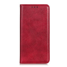 Funda de Cuero Cartera con Soporte Carcasa L01 para Samsung Galaxy M01 Core Rojo