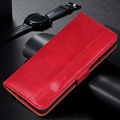 Funda de Cuero Cartera con Soporte Carcasa L01 para Samsung Galaxy M30s Rojo