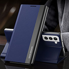 Funda de Cuero Cartera con Soporte Carcasa L01 para Samsung Galaxy S21 FE 5G Azul