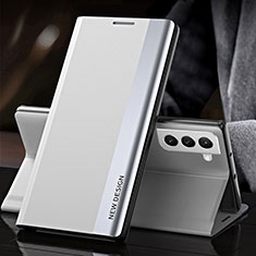 Funda de Cuero Cartera con Soporte Carcasa L01 para Samsung Galaxy S22 Plus 5G Blanco