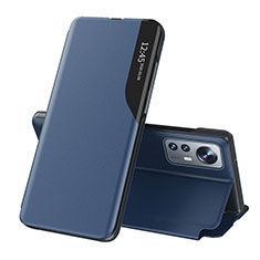 Funda de Cuero Cartera con Soporte Carcasa L01 para Xiaomi Mi 12 Pro 5G Azul