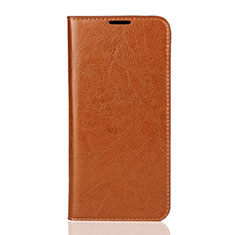 Funda de Cuero Cartera con Soporte Carcasa L01 para Xiaomi Mi 9 Lite Naranja