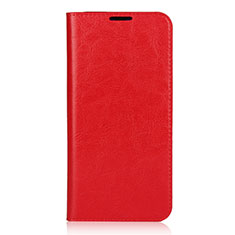 Funda de Cuero Cartera con Soporte Carcasa L01 para Xiaomi Mi 9 SE Rojo