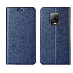 Funda de Cuero Cartera con Soporte Carcasa L01 para Xiaomi Redmi 10X 5G Azul