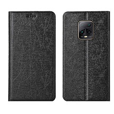 Funda de Cuero Cartera con Soporte Carcasa L01 para Xiaomi Redmi 10X 5G Negro