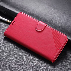 Funda de Cuero Cartera con Soporte Carcasa L01 para Xiaomi Redmi 8A Rojo