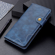 Funda de Cuero Cartera con Soporte Carcasa L01 para Xiaomi Redmi 9C NFC Azul