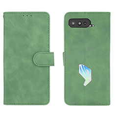 Funda de Cuero Cartera con Soporte Carcasa L01Z para Asus ROG Phone 5s Verde