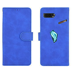 Funda de Cuero Cartera con Soporte Carcasa L01Z para Asus ROG Phone II ZS660KL Azul