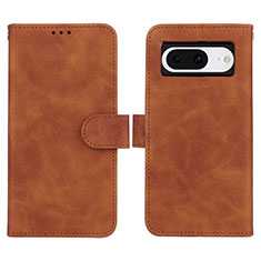 Funda de Cuero Cartera con Soporte Carcasa L01Z para Google Pixel 8 5G Marron