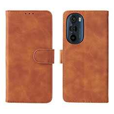 Funda de Cuero Cartera con Soporte Carcasa L01Z para Motorola Moto Edge Plus (2022) 5G Marron